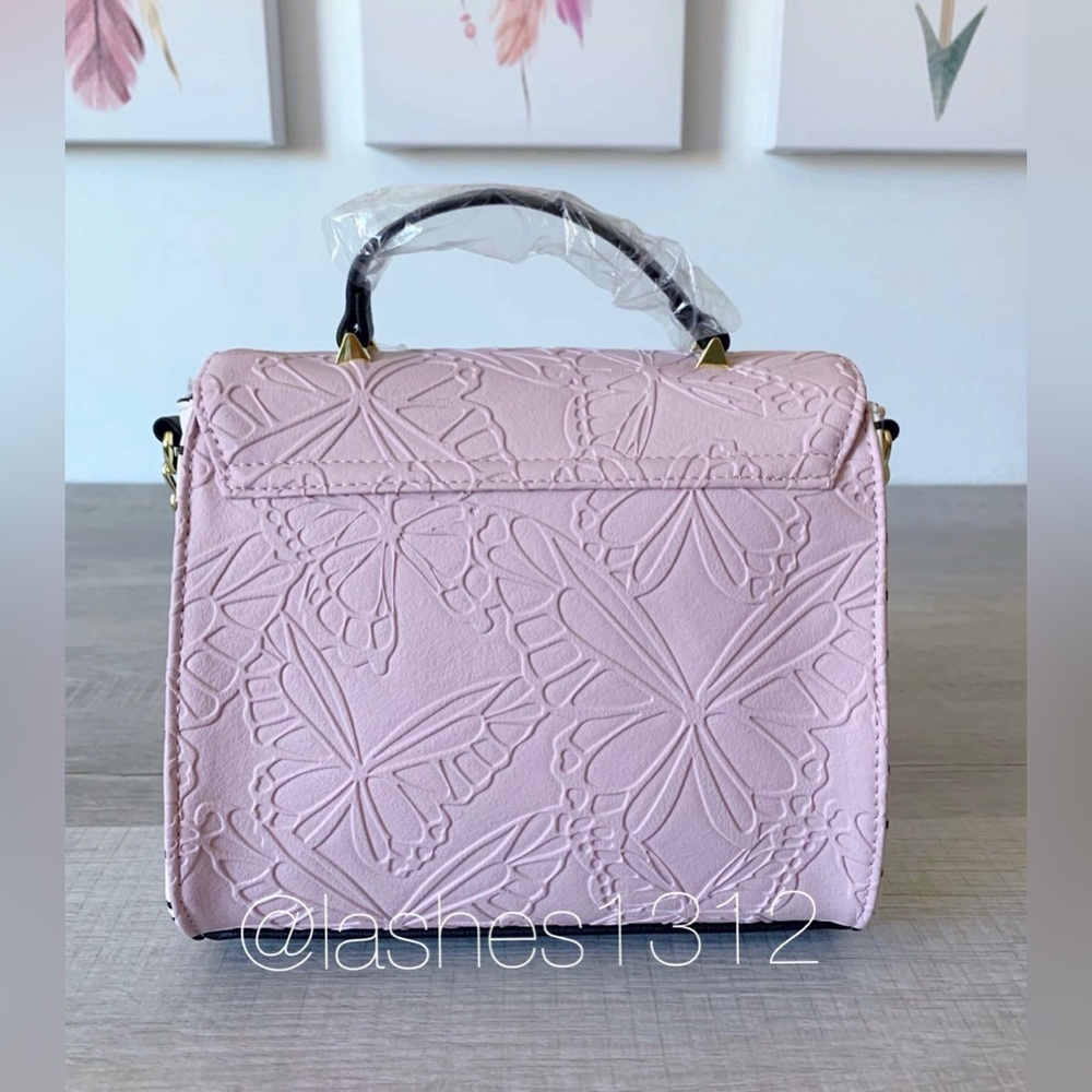 BETSEY JOHNSON Bag Addy Crossbody - Pink Butterfly Purse LBADDY - Picture 5 of 8